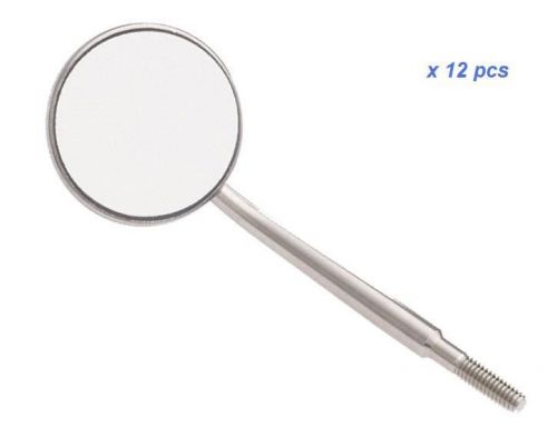 1 Pack of 12 Pcs Dental Mouth Mirrors Magnifying, No. 4, Dental Instruments