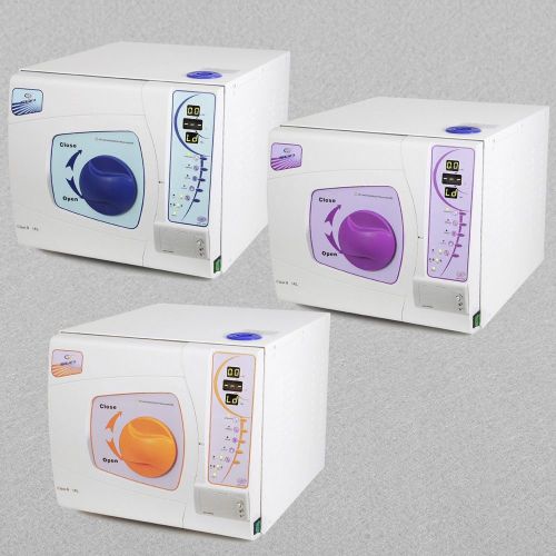 12L Dental Autoclave sterilizer cleaner vacuum Steam with data printer 3 colors