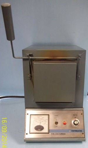 THERMOLYNE TYPE 1500 FURNACE, MODEL: F-D1525M, AMB. TO 1093 DEG. C. 2000 DEG. F