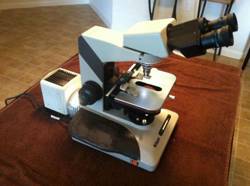 Nikon Optiphot 2 Microscope w/ Oculars and 100x Objective - Works Great!