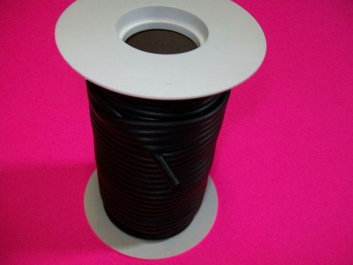 50 FOOT REEL 1/8 X 1/32 X 3/16OD  LATEX BLACK RUBBER TUBING SURGICAL ID X W X OD