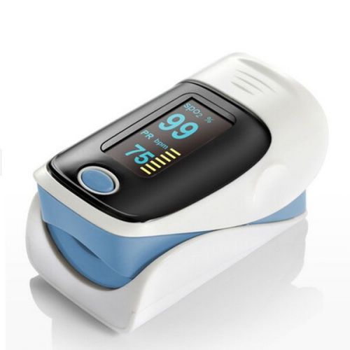 New OLED BPM Oxygen Fingertip Pulse Oximeter Oxymeter SPO2 PR Monitor Blue