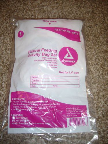 DYNAREX ENTERAL FEEDING BAG SET LOCKING TIPMODEL 4277 1200 ML GRADUATED 7QTY