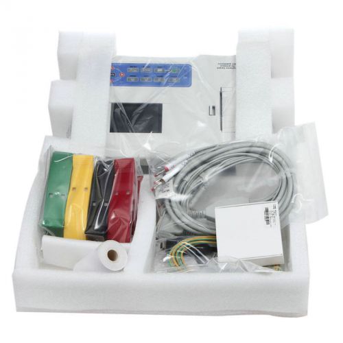 Ecg300g 3 channel 12 lead ecg ekg machine + usb+ pc software electrocardiograph for sale