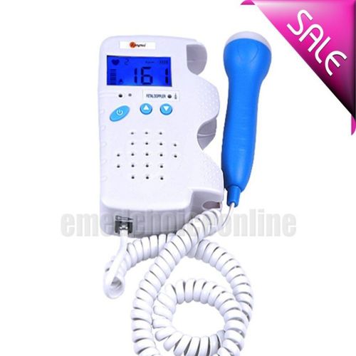 2MHz Fetal Doppler Heart Monitor + Free Gel New CE &amp; FDA Proved