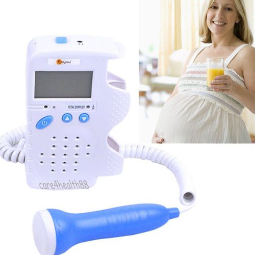 2014 FDA Fetal Doppler 3MHz Fetal Heart Monitor with LCD Display + Free Gel CA+