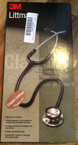 3m littmann classic ii s.e. 28&#034; stethoscope chocolate/copper #2820cpr new/box for sale