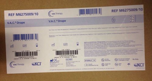 KCI Wound VAC Drape M6275009/10 Ten 12&#034; X 10.25&#034; Dressings Per Box Exp 12/2015