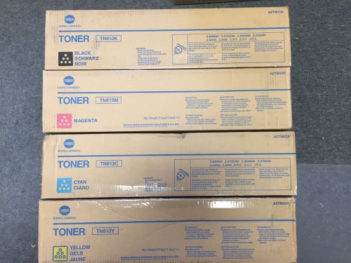 Konica Minolta Full Color Toner Set TN613 YCMB Bizhub C552 652 OEM