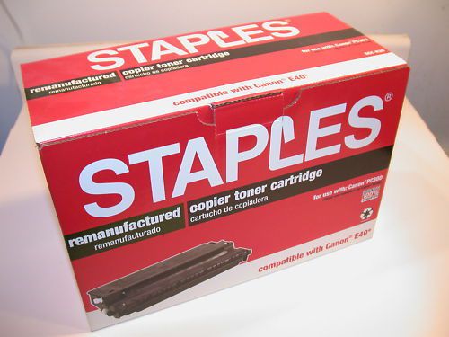 NEW STAPLES CANON COPIER TONER CARTRIDGE E40