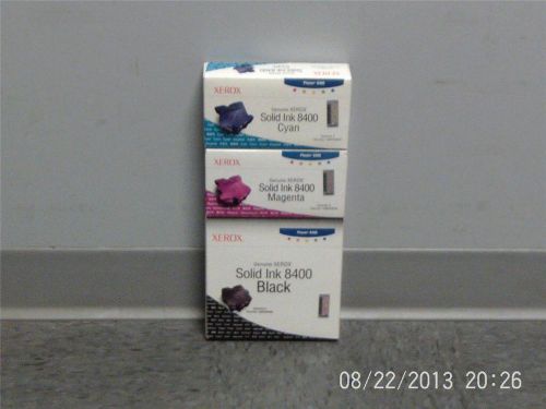 New Genuine Xerox Solid Inks type Phaser 8400 CMK (3C inks, 3M inks, 6K inks)