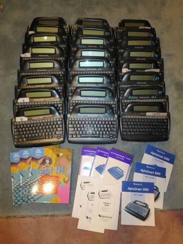 LOT of 24 AlphaSmart 3000 Keyboard Word Processor w/ Manuals