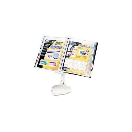 Fellowes® Desktop/Wall Mount Copyholder, Plastic, 10 Pockets, Platinum