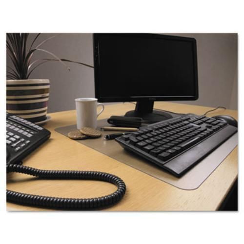 Floortex Desk Pad - 24&#034; Width X 19&#034; Depth - Polycarbonate - Crystal (fpde1924ra)