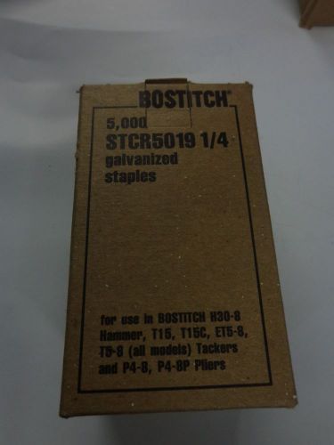 Bostitch stcr5019 1/4&#034; galvanized staples 7 boxes. good deal!!!! for sale