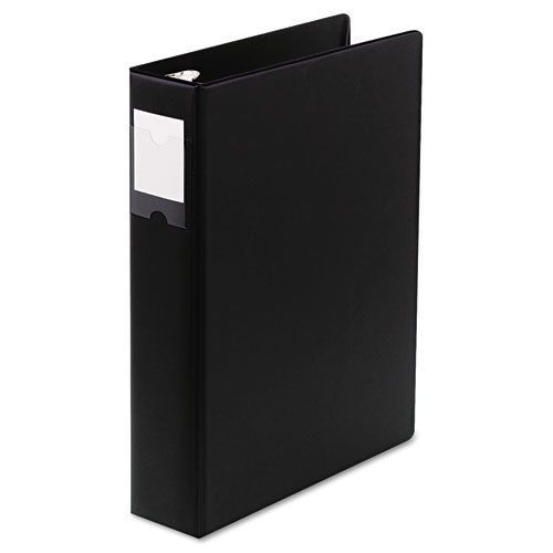 Legal Size 4-Ring Binder, 14 x 8-1/2, 2&#034; Capacity, Black