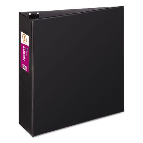 Durable Binder with Slant Rings, 3&#034; Capacity, Black