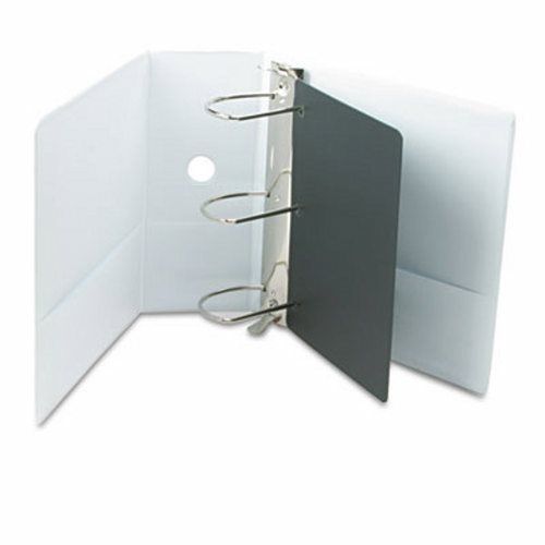 Cardinal XtraValue ClearVue Slant-D Ring Binder, 5&#034;, White (CRD17950)