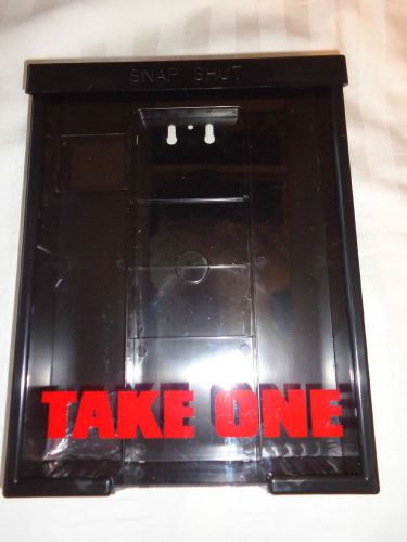 &#034;Please Take One&#034; Sturdy Real Estate Brochure Box - Holds 75, 8.5&#034; x 11&#034; Flyers