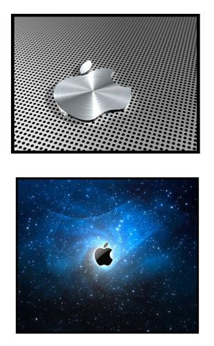 ALUMINIUM SILVER LOOKING APPLE MAC STYLE MOUSEMAT BLUE BIRTHDAY FREE UK P&amp;P NEW