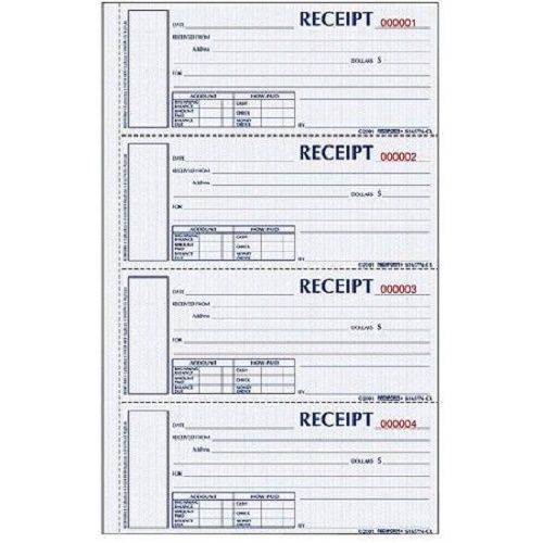 Rediform hardbound numbered money receipt books for sale