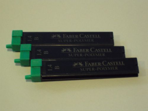 FABER CASTELL LEADS 1.4 mm B three tubes MECHANICAL PENCIL SCHOOL OFFICE DRAWING