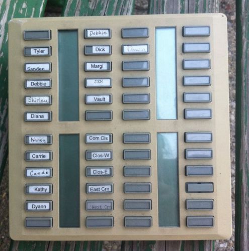 Northern Telecom Norstar 48 Button Add On Expansion Modular NT8B41FA-35 Beige