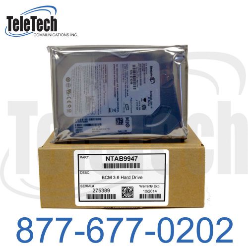 Avaya Nortel NEW $175 BCM400 BCM200 BCM1000 HARD DRIVE R3.6 NTAB9947