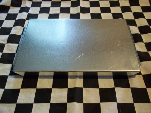 3 new- 8 x 12 inch hvac duct work end cap galvanized sheet metal building supply for sale