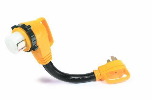 Camco 55562 18&#034; 50 AMP Standard Male / 50 AMP 90 Degree Locking Female PowerGrip