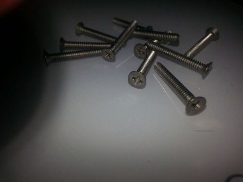 6/32 X 1&#034; Stainless Steel Flat Head Phillips Machine Screws  QTY 1,400