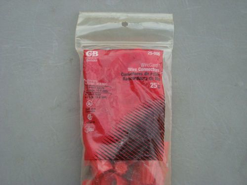 GB Gardner Bender  25 PK wire nuts  range 18-8 AWG