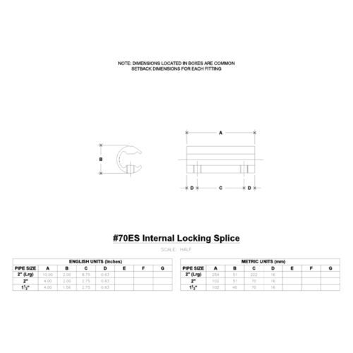 Hollaender 09655 Internal Locking Splice Aluminum Magnesium Length 4&#034; 2&#034; ID