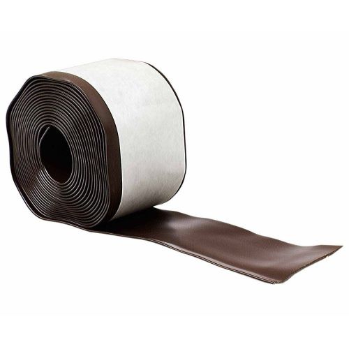 MD Bldg. # 93161 4&#034; x 20&#039; Satin Brown Vinyl Self Stick Wall Base Cove Moulding