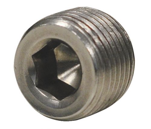 M10-1.0 M10 - 1.0 Hex Socket Plug Threaded Steel - PK 5