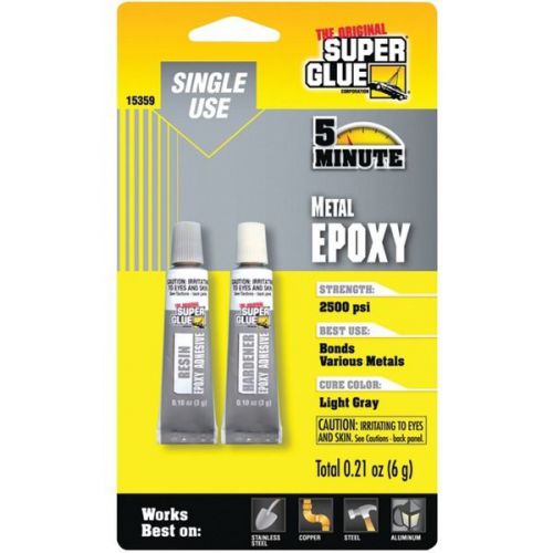 Super glue 15359 single-use epoxy tubes for metal for sale