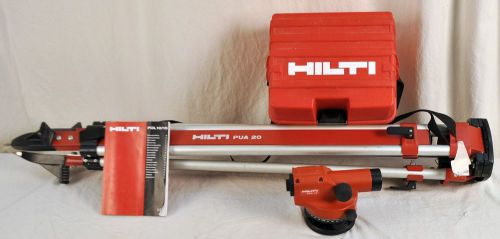 Hilti pol 10 optical level w/ hilti pua 20 tripod flat top -- no reserve for sale