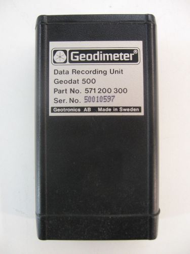 Geodimeter geodat 500 data recording unit part no. 571200300 for surveying for sale