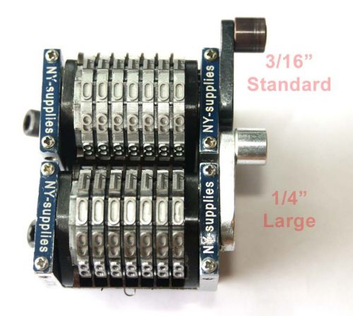 Hamada, ryobi, multilith - 1/4&#034; rotary straight backwards numbering machine 7dig for sale