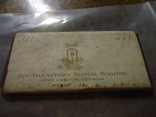 Vintage Southeastern Signal School Fort Gordon, GA Printing Press Plate