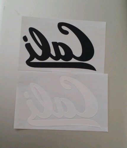 CALI COLLEGE STYLE (4X6) - 3 PK - WHITE OR BLACK PLASTISOL HEAT PRESS TRANSFERS