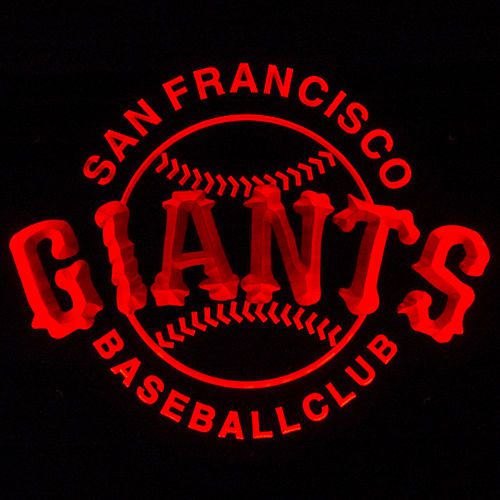 Zld018 red giants baseball club beer pub bar store led energy-saving light sign for sale