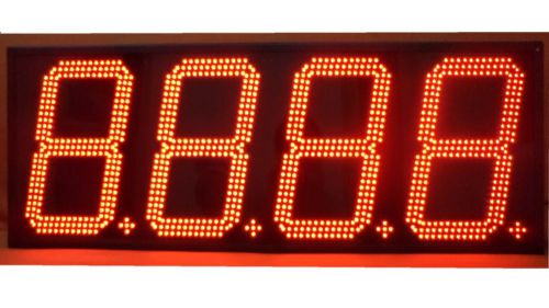 36&#034;x12&#034; Red LED Gas Price Sign 4 Digital Display Digit