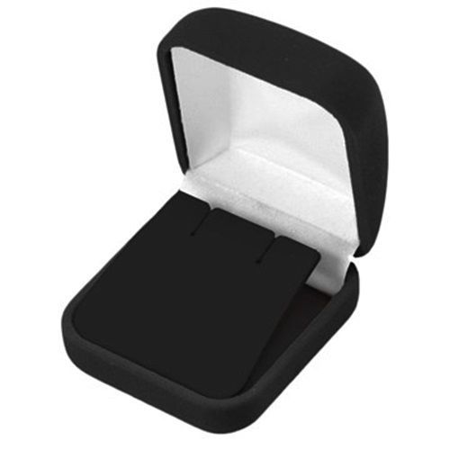 144 black velvet large earring or pendant gift boxes 2 3/8&#034;w x 3&#034;d x 1 1/8&#034;h for sale