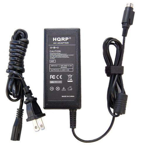 HQRP AC Power Adapter fits Star Micronics PS60A-24, PS60A24, PS60A-24B, PS60A24B
