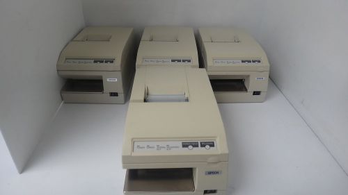 LOT OF 4 EPSON TM-U375 RECEIPT POS CHECK PRINTER M63UA TESTED