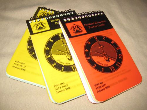 3 Brand New Spiral Bound Incident Response Pocket Guide