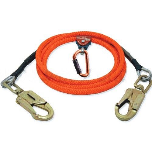 Tree Climber Flipline Kit, 2 in 1 Lanyards,Steel Core,Snaps Each End,1/2&#034; x 15&#039;