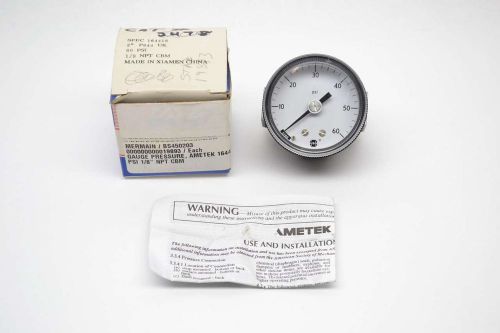 New usg 164418 ametek 0-60psi 2 in 1/8 in npt pressure gauge b444399 for sale