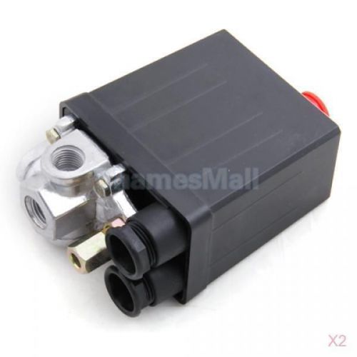 2x Air Compressor Pressure Switch Control Valve 90-120 PSI 240V 16A